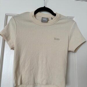 Kith Women's Logo T-shirt, Light Yellow (M)